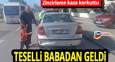 Yayaya yol veren araca çarptılar! Küçük çocuk gözyaşlarına boğuldu!