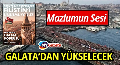 1 Ocak'ta Galata’da Gazze İçin Tarihi Yürüyüş: İsrail’e Tepki Büyüyor, Galata’da Milyonluk Yürüyüş