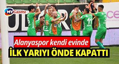 Alanyaspor ilk yarıyı önde kapattı