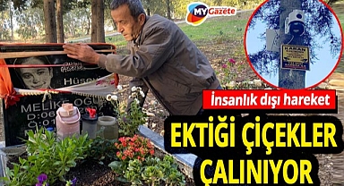 Antalya’da acılı babayı kahreden olay! Kızının mezarındaki çiçekleri çaldılar