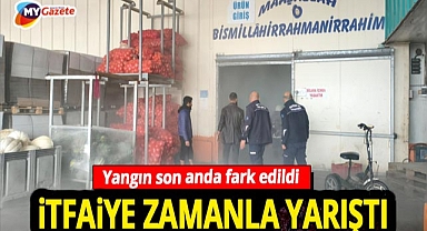 Antalya’da balık ve etlerin bulunduğu depoda yangın çıktı!
