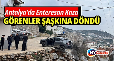 Antalya'da Enteresan Kaza