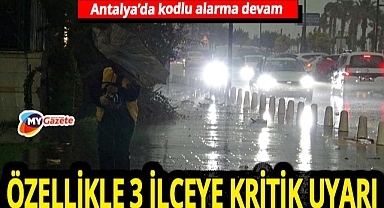 Antalya’da hava bugün de alarm veriyor! Yağış, fırtına ve dalgaya dikkat.. 06.12.2025