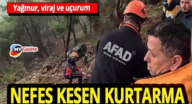 Antalya’da ölümle burun buruna! Uçuruma yuvarlanan araçtan mucize kurtuluş