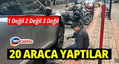 Antalya'da park halindeki yaklaşık 20 aracın lastikleri kesildi