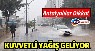 Antalya için kuvvetli yağır uyarısı, Aman Dikkat, Şiddetli Yağış 31 Aralık 2025