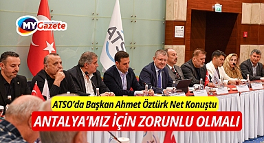 ATSO Meclis Başkanı Ahmet Öztürk 