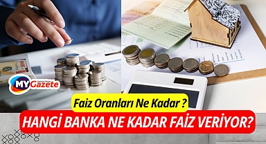 Banka Faiz Oranları Ne kadar? Hangi banka ne kadar faiz veriyor? faiz hesaplama