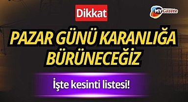 Burdur'da 14 Aralık'ta elektrik kesintisi