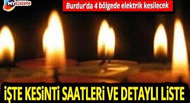 Burdur’da gün boyu elektriksiz kalacak bölgeler açıklandı! 2 Aralık 2025