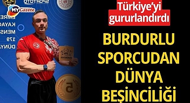 Burdurlu Milli Sporcu dünyada llk 5’e girdi