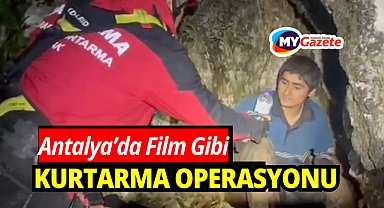 Dağın zirvesinde filmleri aratmayan kurtarma operasyonu