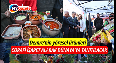 Demre'de coğrafi işaret başvurusu yapılan ürünler festivalde tanıtıldı