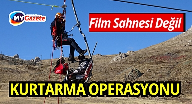Film Sahnesi değil kurtarma operasyonu