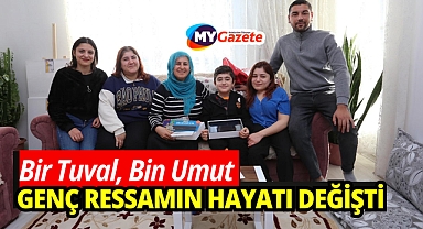 Genç ressamın hayalleri, Engelsiz Sanat Projesi ile renklendi