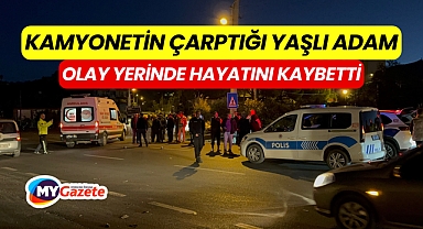 kamyonetin çarptığı yaya hayatını kaybetti