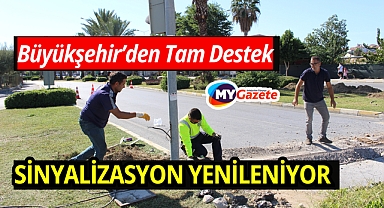 Manavgat'ın sinyalizasyon altyapısı yenileniyor