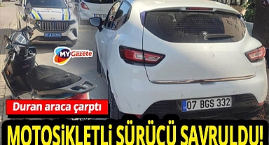 Manavgat’ta kreş önünde kaza!