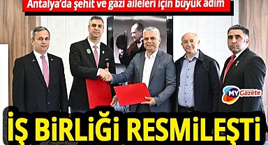 Muratpaşa Belediyesi ile Şehit ve Gazi Derneği arasında iş birliği protokolü imzalandı