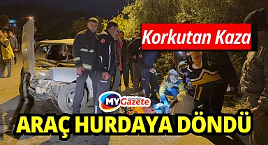 Tofaş’ta Korkutan Kaza: Araç Kullanılamaz Hale Geldi