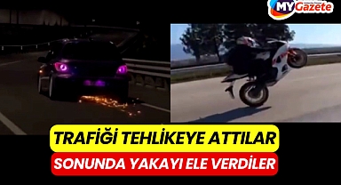 Trafikte tehlikeli hareketler yapan 6 sürücü yakalandı
