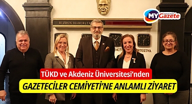 TÜKD ve Akdeniz Üniversitesi'nden Gazeteciler Cemiyeti'ne Anlamlı Ziyaret