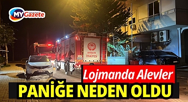 Alanya’da animasyoncuların kaldığı personel lojmanında yangın paniği
