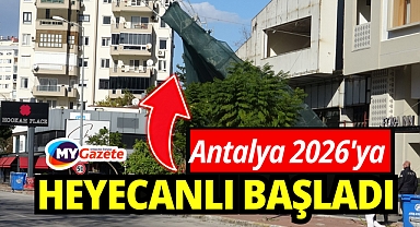 Antalya 2026'ya Heyecanlı Başladı, Korku Dolu Anlar