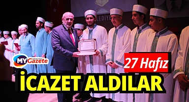 Antalya'da 27 hafız için icazet töreni