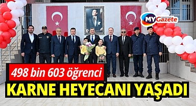 Antalya'da 498 bin 603 öğrenci karne heyecanı yaşadı