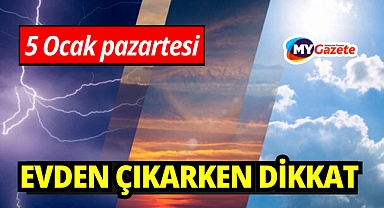 Antalya'da 5 ocak pazartesi hava durumu nasıl? Yağmur var mı? 