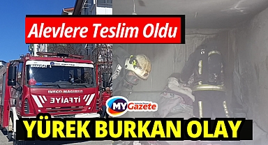 Antalya'da binanın bodrum katı çıkan yangında küle döndü