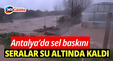Antalya'da sağanak yağış tarım arazilerini sular altında bıraktı!
