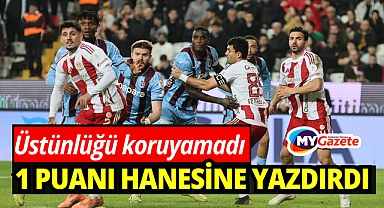 Antalyaspor kendi evinde Trabzonspor ile berabere kaldı