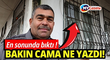 En sonunda bıktı, evini camına bakın ne yazdı: Görünce çok şaşıracaksınız!