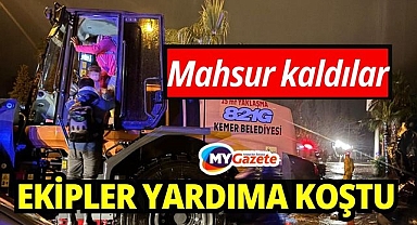 Evlerinde mahsur kalan 4 çocuk ve yaşlı kadın pansiyona yerleştirildi