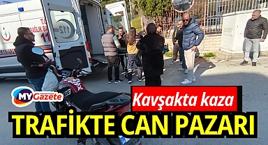 Feci çarpışma: Kamyonetle motosiklet çarpıştı