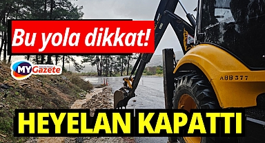 Heyelan nedeniyle kapanan yolları açma çalışmaları sürüyor