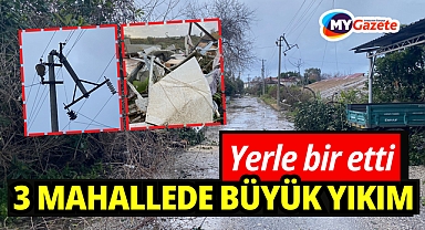 Hortum üç mahalleyi harabeye çevirdi! Ortalık bir birine girdi!