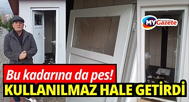 Kamu malına zarar verdiler: Umumi tuvalette çirkin saldırı