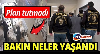 Klimayı çalarken önce kameraya, sonra polise yakalandılar