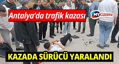 Otoparka dönen otomobil ile motosiklet çarpıştı: 1 yaralı