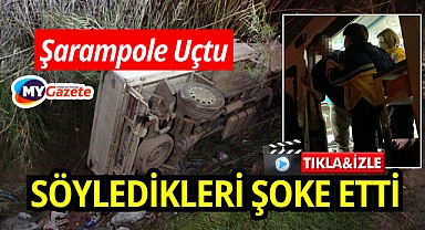 Şarampolde can pazarı: alkollü sürücü mucizeyle kurtuldu