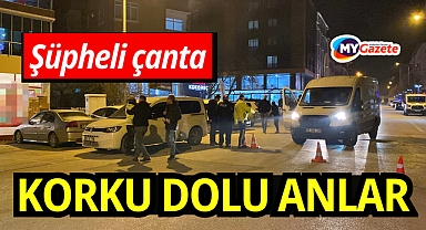 Şüpheli çanta fünye ile patlatıldı