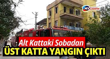Tıkalı baca yangın çıkardı: Apartman sakinleri sokağa döküldü