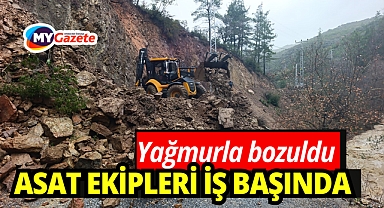 Yağış sonrası bozulan yollar onarılıyor