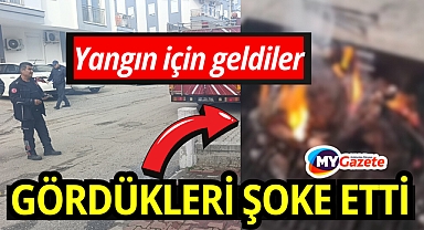Yangın ihbarına gelen itfaiyeye evin içinde bakın neyle karşılaştı?
