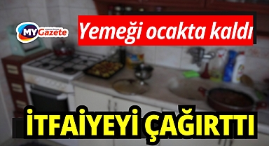 Yaşlı kadının ocakta unuttuğu makarna itfaiyeyi alarma geçirdi