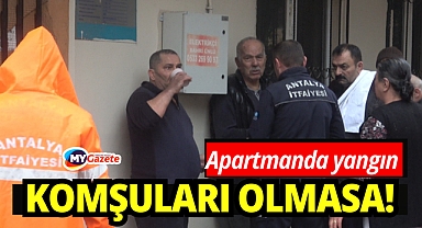 Zemin kattaki yangında yaşlı adamı komşuları kurtardı