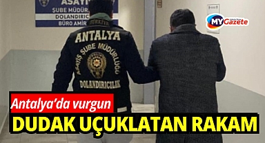 Antalya'da boya malzemesi vurgunu: Dudak uçurtan rakam !